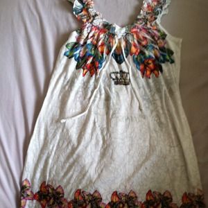 Floral Print Ruffled Tank top