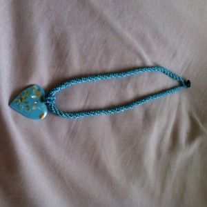 Blue Heart pendant Necklace