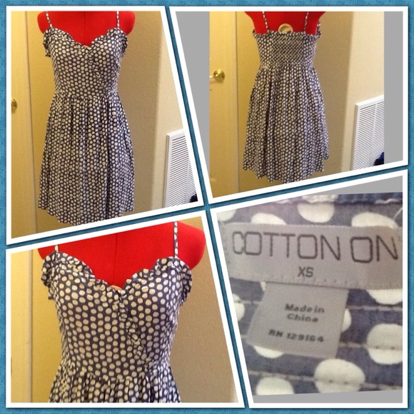 Cotton on polka dot summer dress.