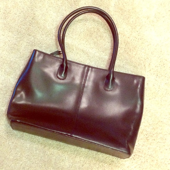 SOLD!! Jcrew Black Leather Women's Briefcase