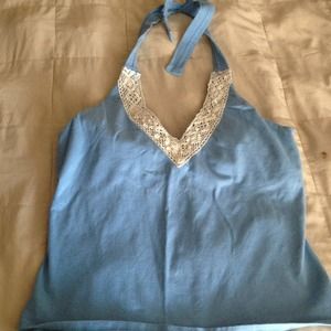 ✂Reduced✂🎀VS-Baby Blue Halter Top💘