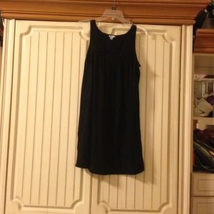 Black dress with lace straps