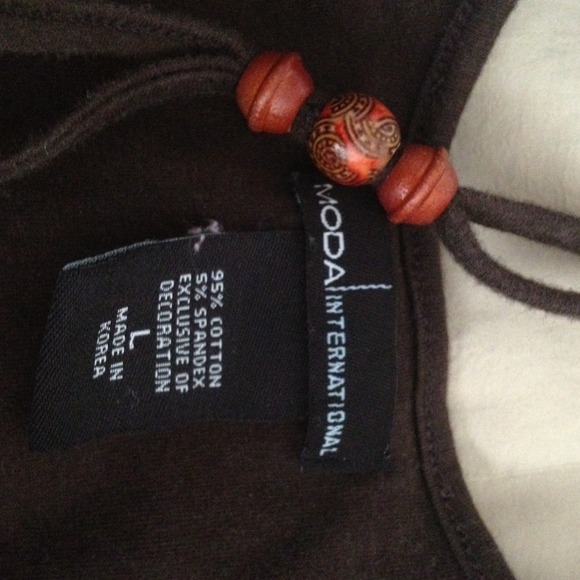 VS_Chocolate Brown Razor Back Top - Picture 3 of 3