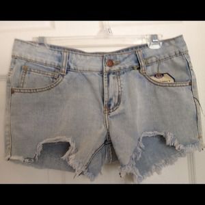 Denim shorts