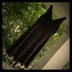 Retro Black Dress with Pink Bows