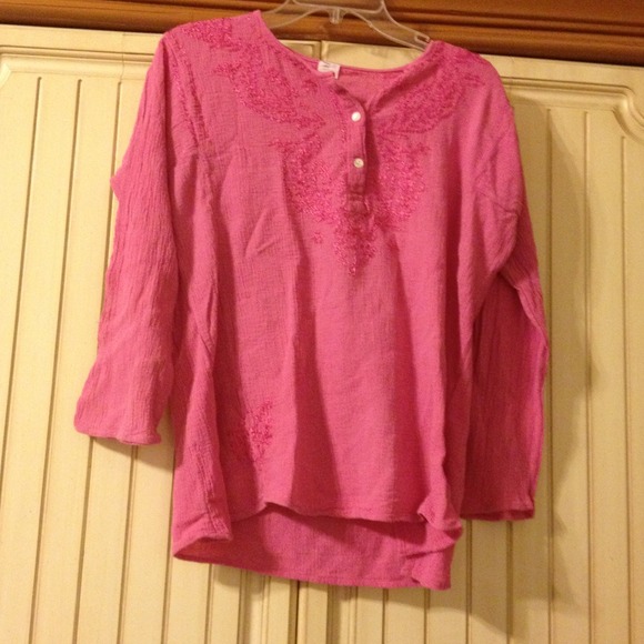 Pink Bohemian tunic shirt