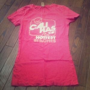 Hollister hot pink tshirt Cali sz small