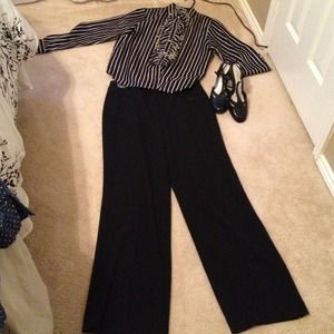 SOLD OFF LINE Stretch black dress pants