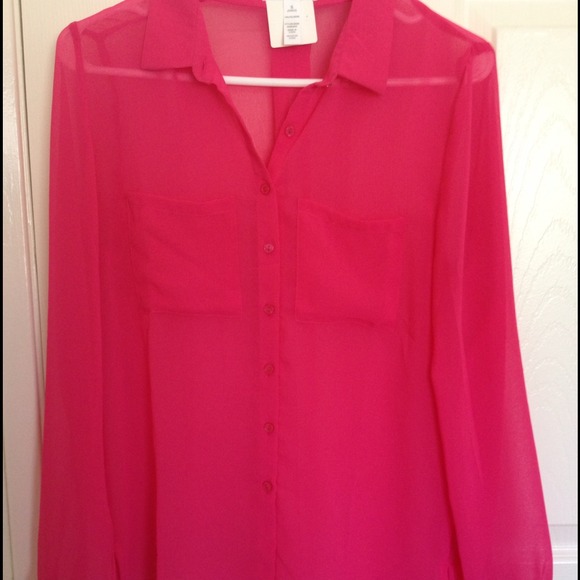 Hot pink blouse
