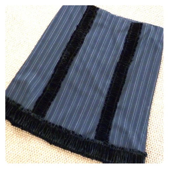 Nanette Lepore Menswear Pin Stripe Skirt