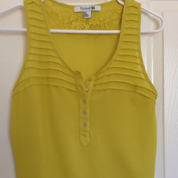 Mustard yellow tank