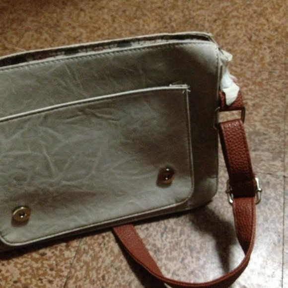 Brown, black and beige pocketbook - Picture 3 of 4