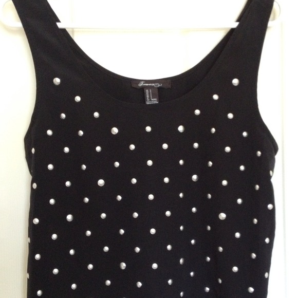Studded black tank