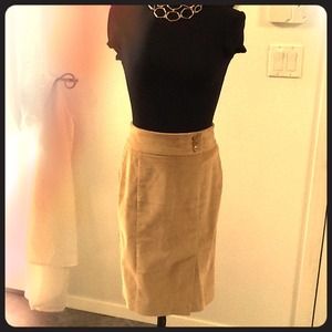 Bebe tan corduroy pencil skirt size 6
