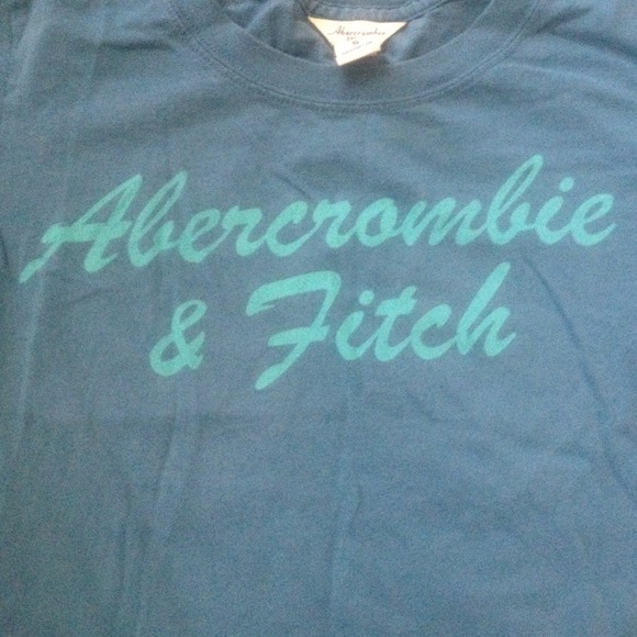 Abercrombie & Fitch small teal blue tshirt - Picture 2 of 2