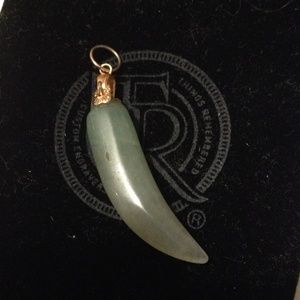 Gold and Jade Italian horn