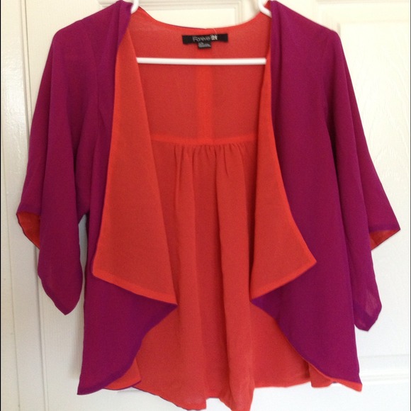 Colorful kimono style cardigan