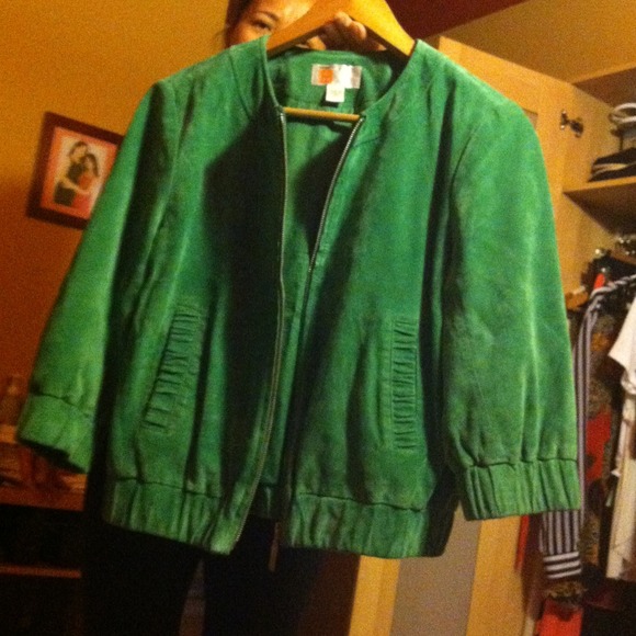 Vintage suede leather jacket