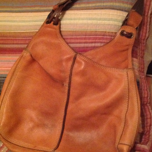 Lucky brand handbag...camel leather; large size