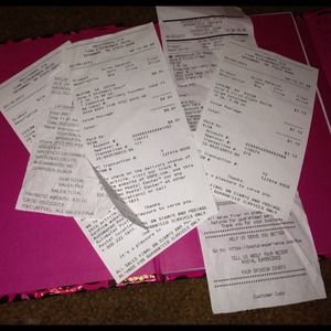 Some receipts from pp transactions.