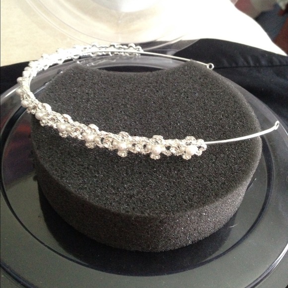 ✅Reduced✅rhinestone headband with flower motifs
