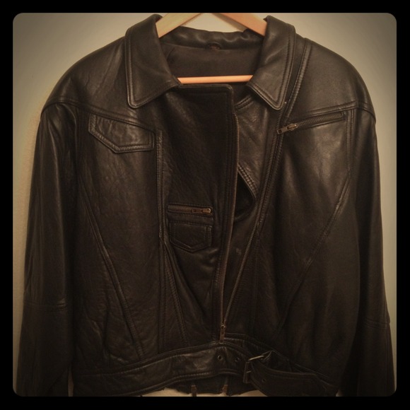 Black Fully Lined Leather Jacket