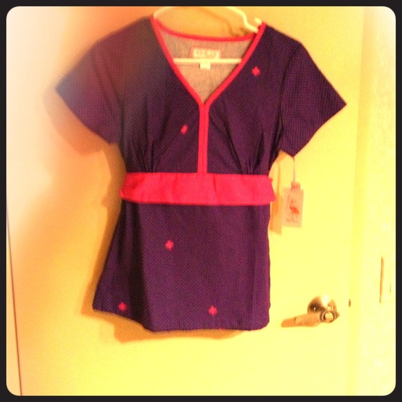 Koi nursing scrub top...