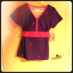 Koi nursing scrub top...