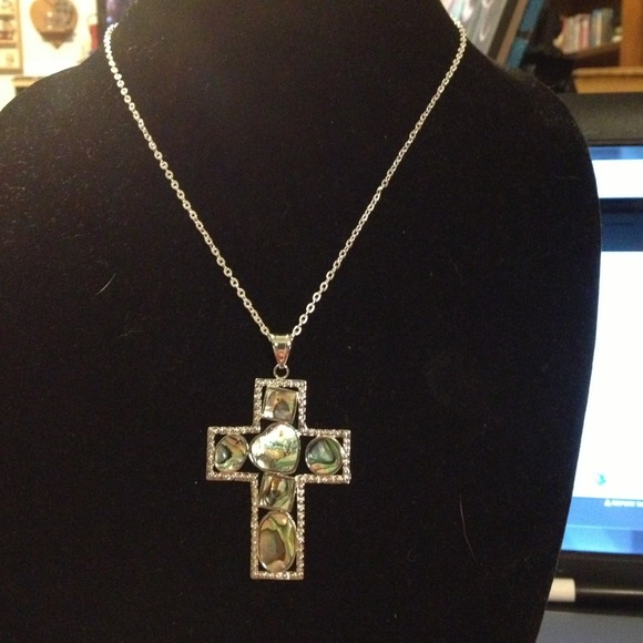 Abalone heart necklace
