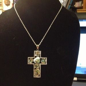 Abalone heart necklace