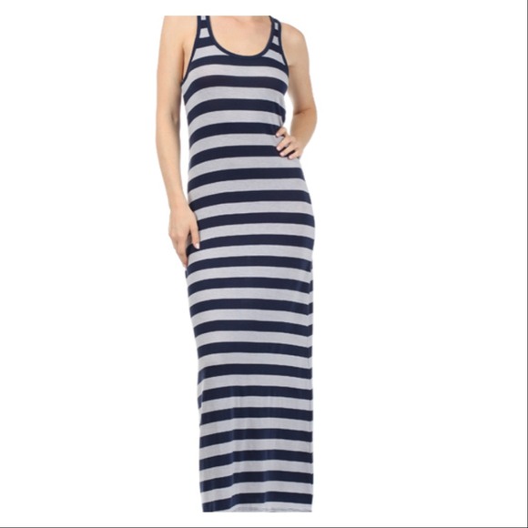 🎀 Navy and gray maxi! Great for summer