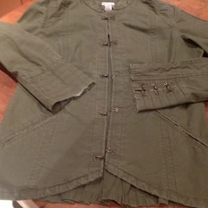 Lightweight medium green jacket! So cute!
