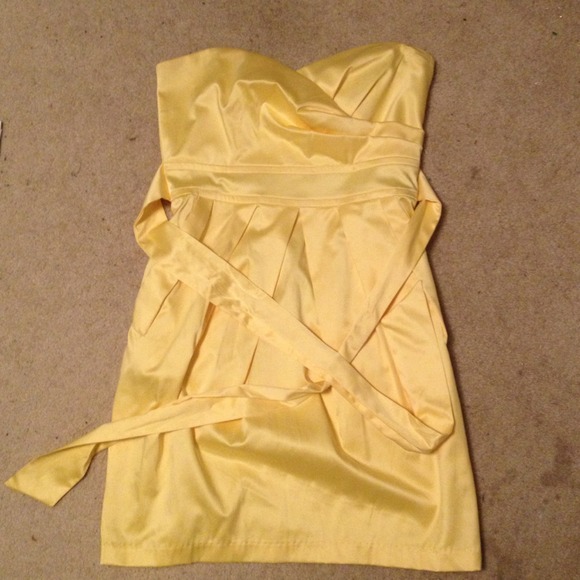 Golden yellow dress
