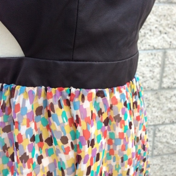 MustardSeed faux leather patterned dress - Picture 3 of 4