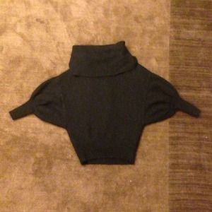 Knitted black sweater