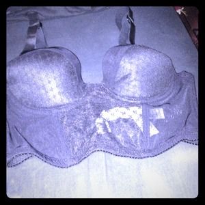 Black Lace Underwire Bustier