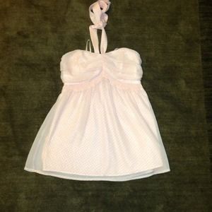 Pink haltered baby doll top