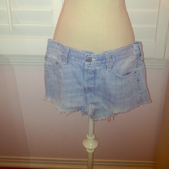 Light Wash Jean Shorts