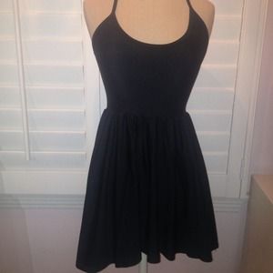 Black Spandex Halter Dress