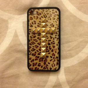 Wildflower iPhone 4/4S Leopard Cross Case