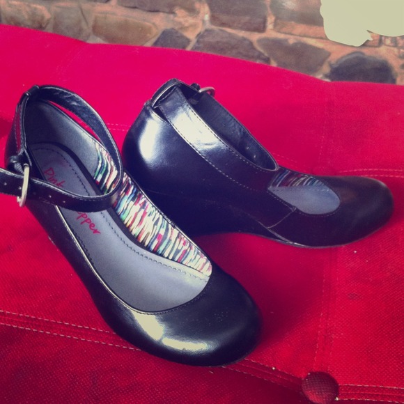 👠Pinup rockabilly classic retro ankle wedge