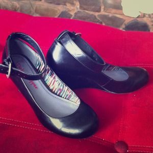 👠Pinup rockabilly classic retro ankle wedge