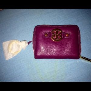 Authentic Tory Burch keychain CC/money holder