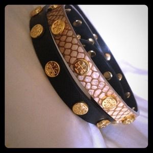 Authentic Tory Burch double strap bracelet