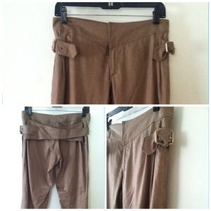 Rachel Roy Metallic Crop Pants