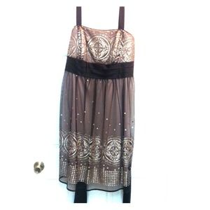 Elegant party dress with silver glitter