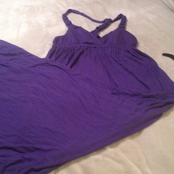 Purple maxi dress