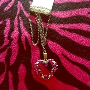 Long heart necklace
