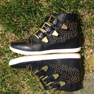 Black Studded Booties