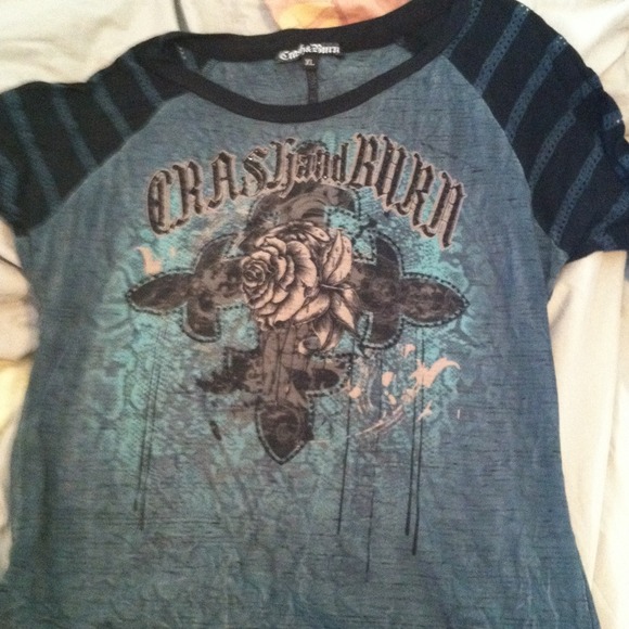 Crash & burn half sleeves shirt